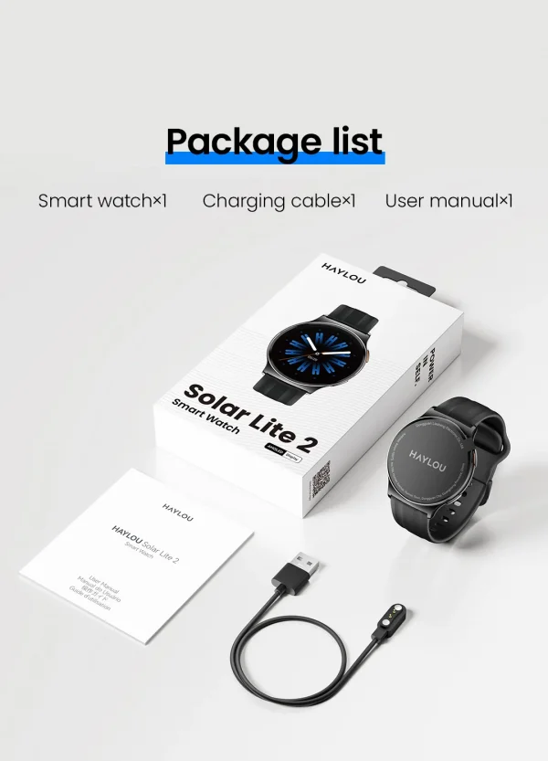 ساعة HAYLOU Solar Lite2 الذكية